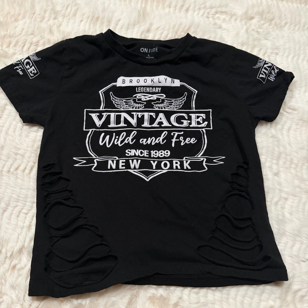 Distressed Graphic Tee